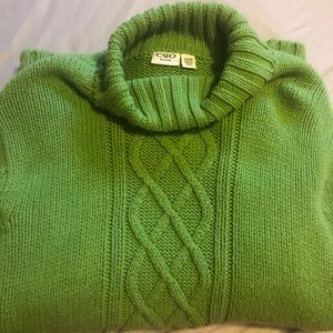 Olive green womens sweater